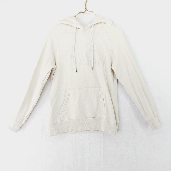The North Face Tops - The North Face Women's White Cotton White Chest Logo Hoodie P2444
